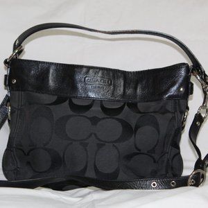 Lot of 2 Authentic Coach Shoulder Bags, brown and black